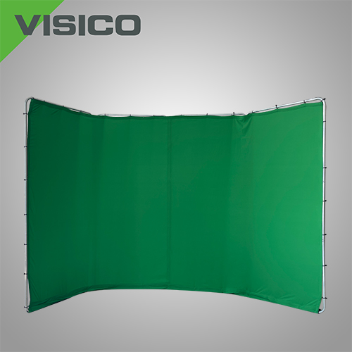 Visico sklopiva green screen (chroma key) pozadina LP-400 2.4x4m - 2